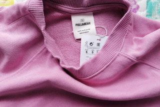 Sudadera rosa oversize Pull&Bear