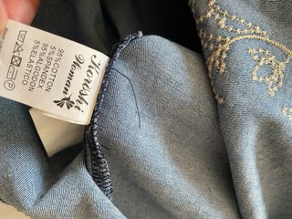Vestido vaquero vintage bordado