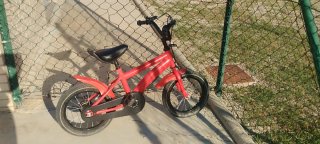 Bicicleta infantil roja