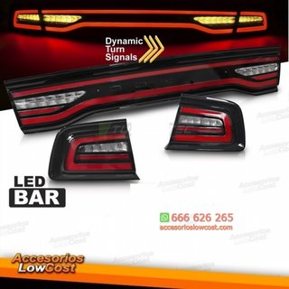 PILOTOS TRASEROS LED COMPLETOS SEQ PARA DODGE CHA