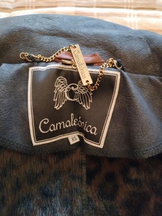 Chaqueta Camaleónica Forrada Negra/Gris