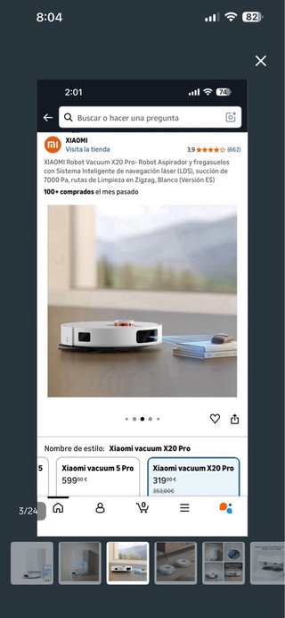 Xiaomi Robot Vacuum X20 Pro Aspirador