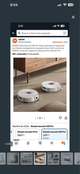 Xiaomi Robot Vacuum X20 Pro Aspirador