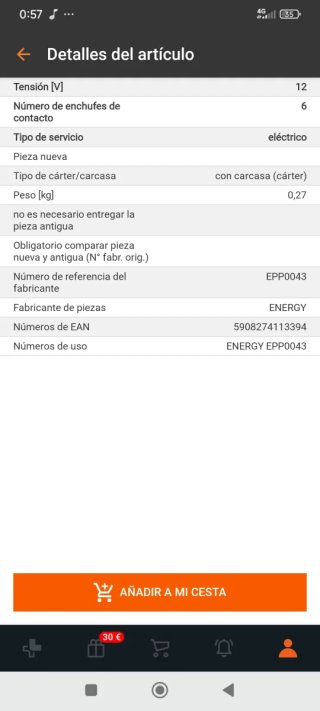 Caudalímetro Filtro de Aire. Marca: ENERGY