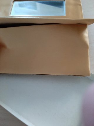 Pochette oro con paillettes