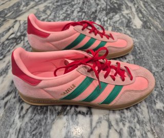 Zapatillas Adidas Gazelle Rosa y Verde