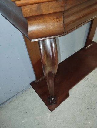 Mesa consola caoba antigua