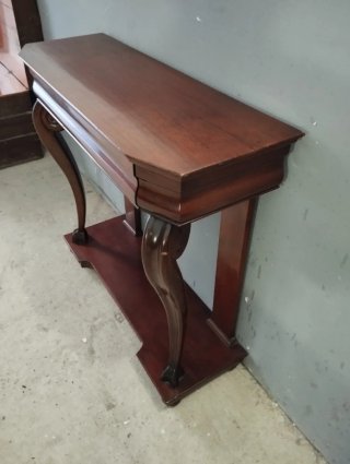 Mesa consola caoba antigua