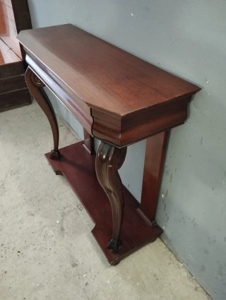 Mesa consola caoba antigua