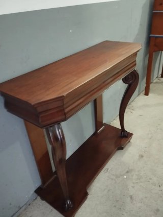Mesa consola caoba antigua