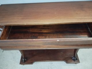 Mesa consola caoba antigua