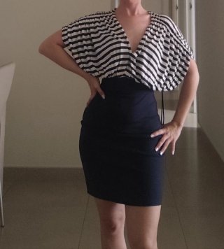 Vestido Zara Talla XS/S Rayas
