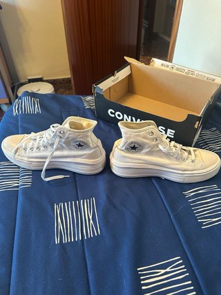 Zapatillas Converse plataforma blancas talla 43