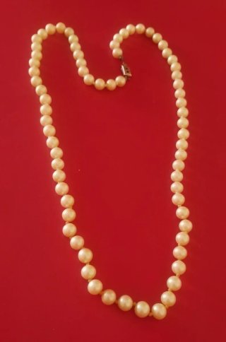 Collana 72 perle coltivate vintage.