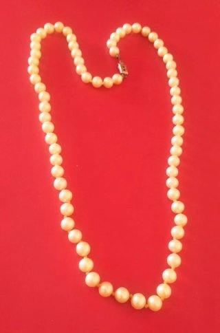 Collana 72 perle coltivate vintage.