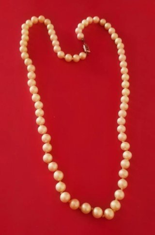 Collana 72 perle coltivate vintage.