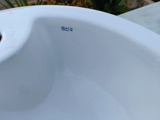 Lavamanos Roca Redondo Sobreponer Blanco