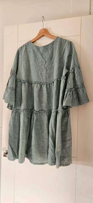 Vestido bohemio verde talla única