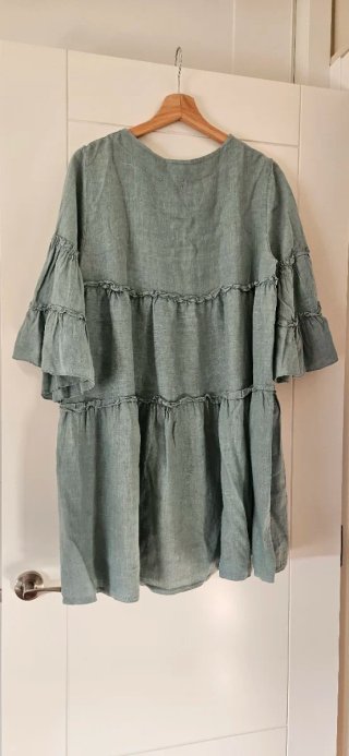 Vestido bohemio verde talla única