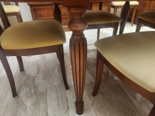 Mesa comedor y 6 sillas madera