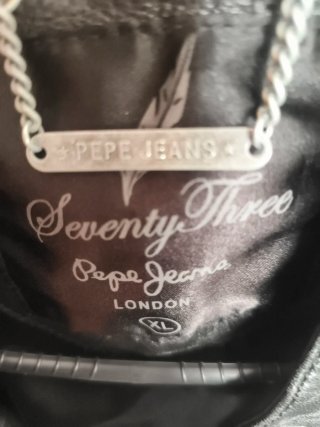 Chaqueta Cuero Pepe Jeans Tachuelas Talla Real M.