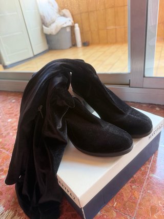 Botas altas negras tacón