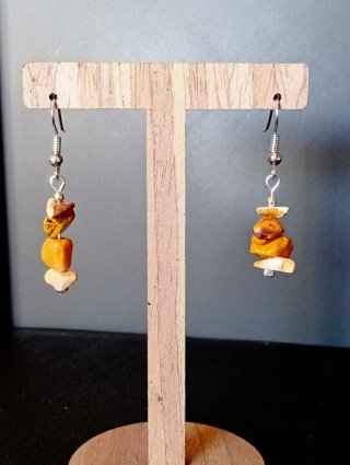 Pendientes Piedras naturales