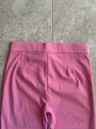 Pantalón rosa flare Zara Talla M