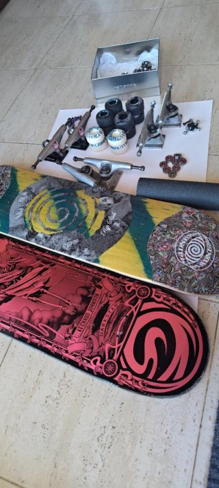 Skate - Pack completo skate: tablas, ejes, ruedas,