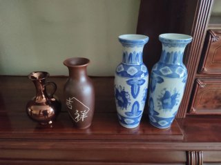 Juego de 4 Jarrones Cerámica y Porcelana