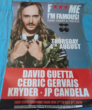 Póster David Guetta Pacha Ibiza 2016