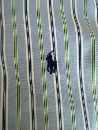 Camisa Rayas Ralph Lauren Mujer Azul