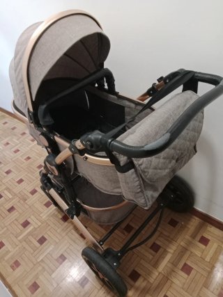 Carrello bambino + seggiolino auto + ovetto con pezzi di ricambio
