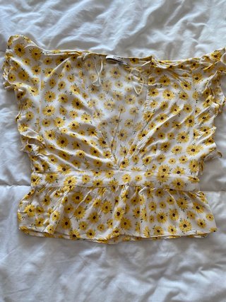 Top flores margaritas Pull&Bear