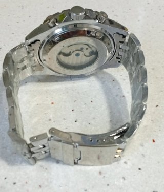 Reloj Automático Negro y Plateado