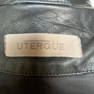 Cazadora Biker Uterqüe Negra Piel
