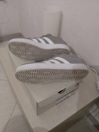Scarpe Adidas VL Court 3.0 K Grigie Taglia 36