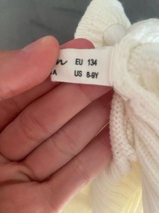 Top de punto blanco