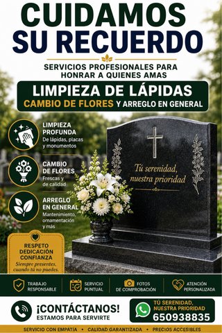 Limpieza de lapidas