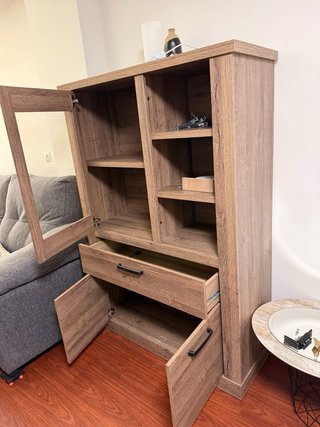 Vitrina baja Arezzo Roble