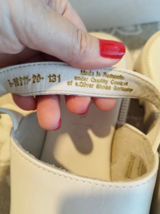 Sandalias de piel S. Oliver, talla 38, 25cm.