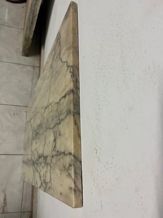 2piezas d mármol natural baldas encimera decorativ