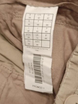 Pantalón verano beige Promod talla 44 poliamida