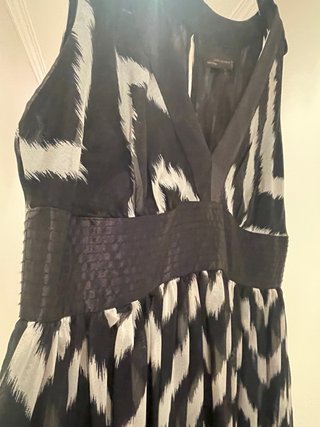 Vestito midi Zara fantasia zig-zag