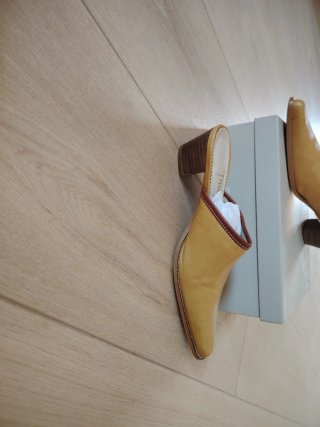 Zapatos de vestir mujer tacón amarillo
