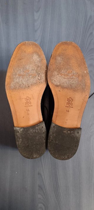 Zapatos de vestir de cuero negro Tolino