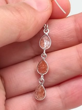Pendientes Plata 925 Piedra Sol