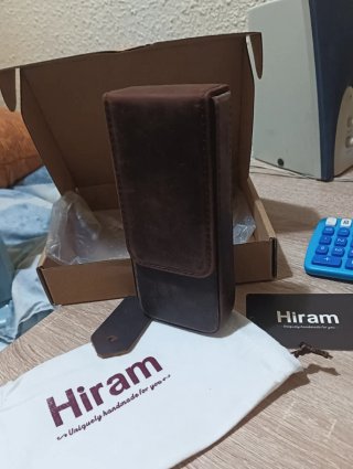 Estuche Piel Hiram 3 Bolígrafos