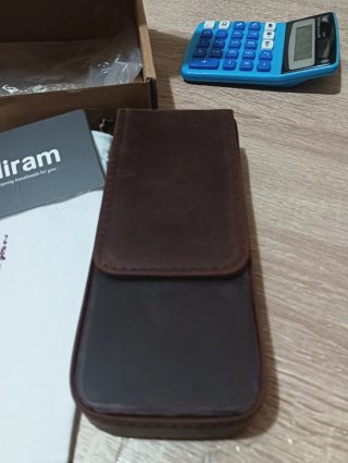Estuche Piel Hiram 3 Bolígrafos