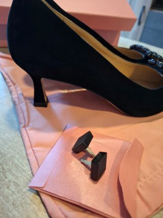 Zapatos tacón ALMA EN PENA negros 5,5 cm